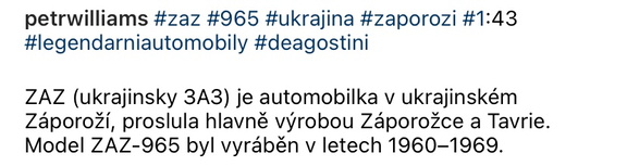 ZAZ 965 1-43 DeAgostini