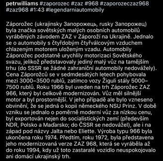 ZAZ Zaporozec 968 1-43 DeAgostini