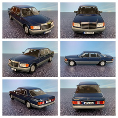 Mercedes Benz 560 SEL W126 2 Series 1985 1 18 iScale 167 modra