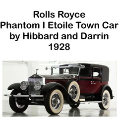 1928 Rolls Royce Phantom I Etoile Town Car by Hibbard and Darrin