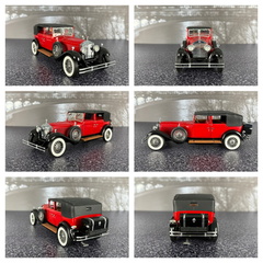 Rolls Royce Phantom I Cabriolet De Ville 1929 1 24 Franklin Mint 1193 cervena