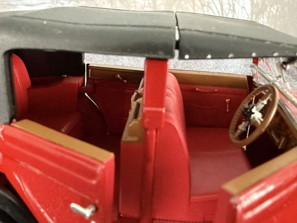 Rolls Royce Phantom I Cabriolet De Ville 1929 1 24 Franklin Mint 1193 cervena
