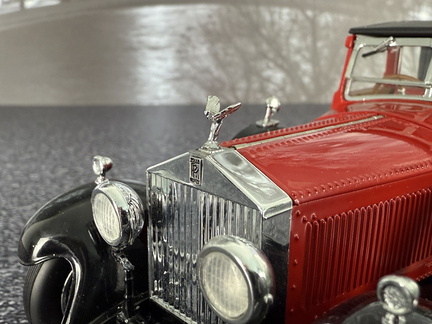 Rolls Royce Phantom I Cabriolet De Ville 1929 1 24 Franklin Mint 1193 cervena