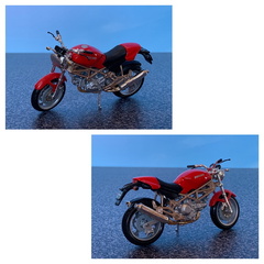 Ducati Monster 900 1992 1 18 Burago 259 cervena