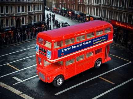 AEC Routemaster Double-Decker Bus 1968 1 64 Corgi 789 cervena