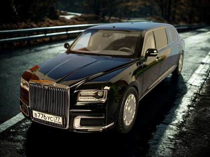 Aurus Senat Limousine Presidental 2018 1 18 CMF 146 cerna