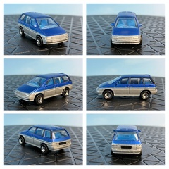 Nissan Prairie 1990 1 64 Matchbox 1304 modro stribrna